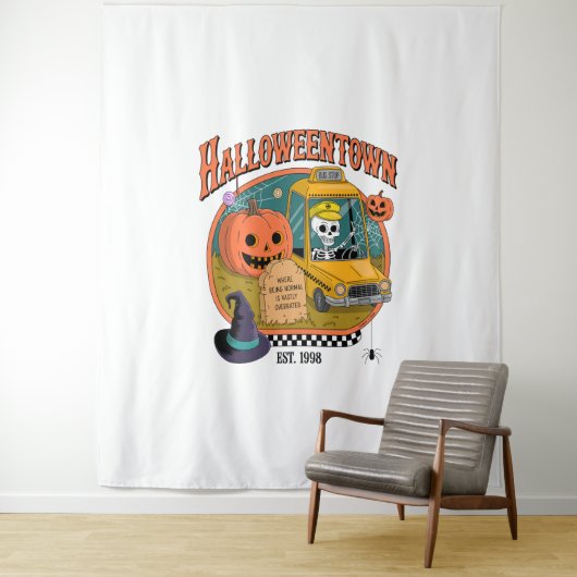 Pumpkin Halloweentown University Wandkleed (In situ)