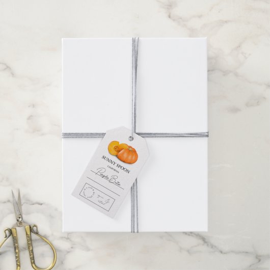 Pumpkin Hang Label Cadeaulabel (Met Touw)