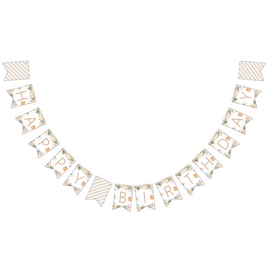 Pumpkin Happy Birthday Banner (Alle)