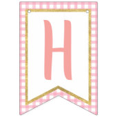 Pumpkin Happy Birthday Banner Girl - Roze speldenb (Tweede vlag)