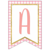 Pumpkin Happy Birthday Banner Girl - Roze speldenb (Derde vlag)