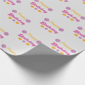 Pumpkin Happy Birthday Cadeaupapier (Hoek)