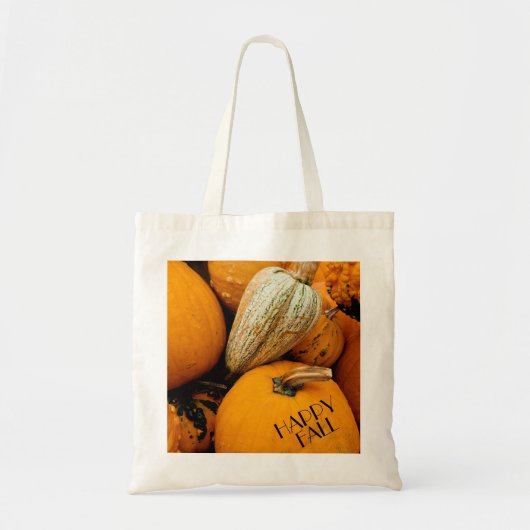 Pumpkin-Happy Fall Tote Bag (Voorkant)
