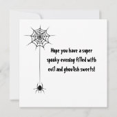 Pumpkin Happy Halloween-kaart Kaart (Achterkant)