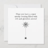 Pumpkin Happy Halloween-kaart Kaart (Achterkant)