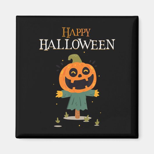pumpkin Happy Halloween Magneet (Voorkant)