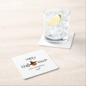 Pumpkin Happy Halloween Persoonlijk Kartonnen Onderzetters (Insitu)