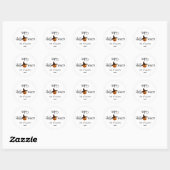 Pumpkin Happy Halloween Persoonlijk Ronde Sticker (Vel)