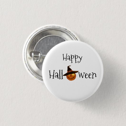 Pumpkin Happy Halloween Ronde Button 3,2 Cm (Voorkant /achterkant)