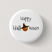 Pumpkin Happy Halloween Ronde Button 3,2 Cm (Voorkant)