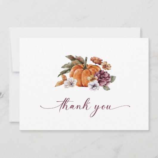 Pumpkin - Hartelijk dank Bedankkaart (Voorkant)