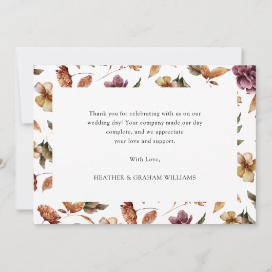 Pumpkin - Hartelijk dank Bedankkaart (Achterkant)