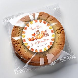 Pumpkin Hartelijk dank voor het Baby shower dat di Ronde Sticker