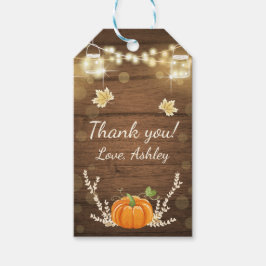 Pumpkin Hartelijk dank voor Label Rustige Herfst H Cadeaulabel