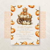 Pumpkin Harvest Autumn Baby shower Invitation Kaart