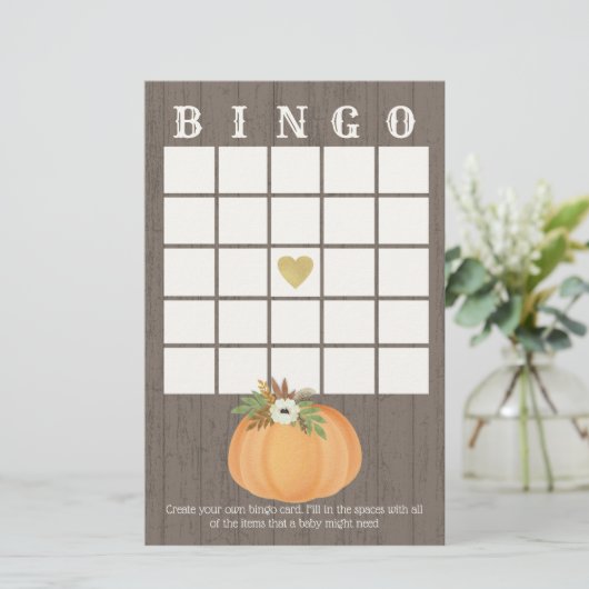 Pumpkin Harvest Bingo (Staand voorkant)
