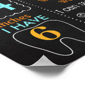 Pumpkin Harvest blue truck Birthday-teken Poster (Hoek)