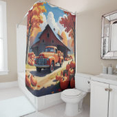 Pumpkin Harvest Douchegordijn (In situ)