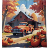 Pumpkin Harvest Douchegordijn (Voorkant)