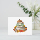 Pumpkin Harvest, Egel en Natuur van de vogelpest Briefkaart (Staand voorkant)