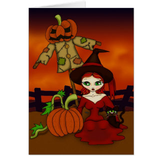 Pumpkin Harvest Greetings Card