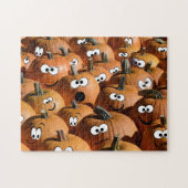 Pumpkin Harvest Halloween Funny Thanksgiving Herfs Legpuzzel (Horizontaal)