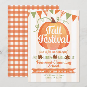 Pumpkin Harvest Herfst Festival Uitnodiging