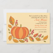 Pumpkin Harvest Invitation Kaart (Voorkant)