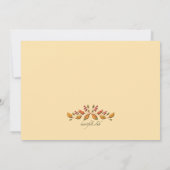 Pumpkin Harvest Invitation Kaart (Achterkant)