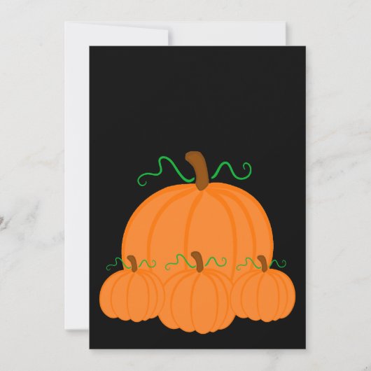 Pumpkin Harvest Invite Kaart (Voorkant)