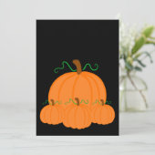 Pumpkin Harvest Invite Kaart (Staand voorkant)