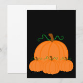 Pumpkin Harvest Invite Kaart (Voorkant / Achterkant)