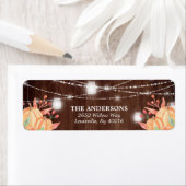 Pumpkin Harvest Mason Jar Herfst Lights Adres Etiket (Insitu)