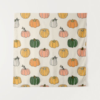 Pumpkin Harvest  naadloos patroon Wandkleed