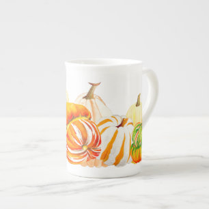 Pumpkin Harvest op een Bone China-Mok Porselein Kop