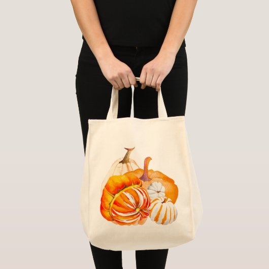 Pumpkin Harvest op een Canvas tas (10-V) (Voorkant (product))