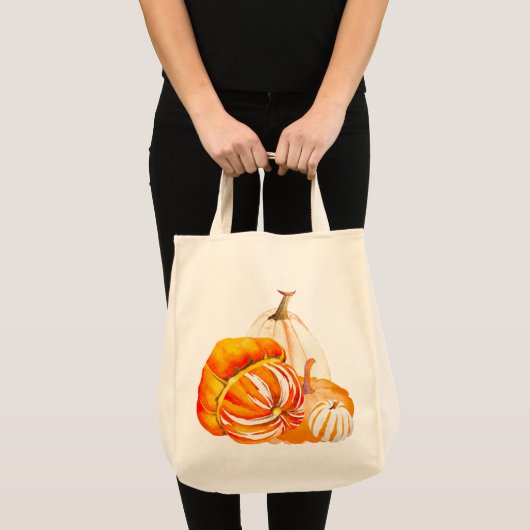 Pumpkin Harvest op een Canvas tas (7-IV) (Voorkant (product))