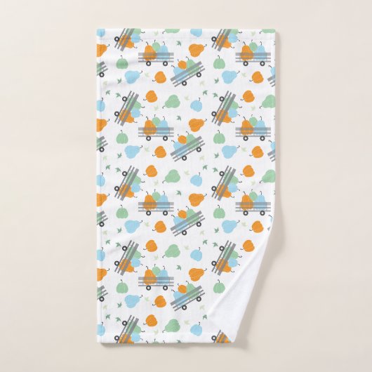 Pumpkin Harvest Pattern personaliseren Bad Handdoek (Handdoek)