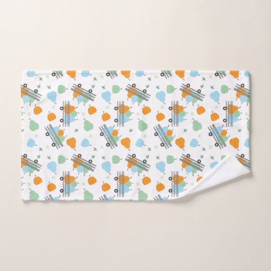 Pumpkin Harvest Pattern personaliseren Bad Handdoek (Handdoek)