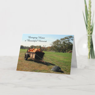 Pumpkin Harvest - Thanksgiving Kaart