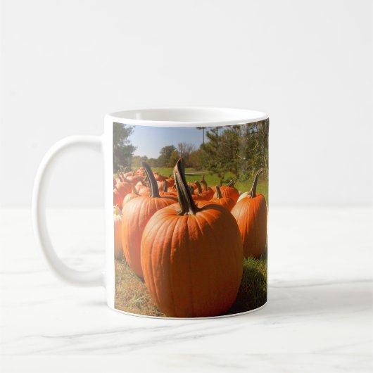 Pumpkin Harvest Two-Tone Coffee Mok (Links)