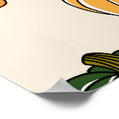 Pumpkin Harvest vintage Seamless Pattern Poster (Hoek)