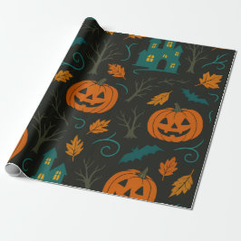 Pumpkin Haunt Pattern Cadeaupapier