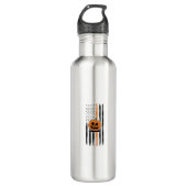 Pumpkin Head Amerikaanse vlag Waterfles (Voorkant)