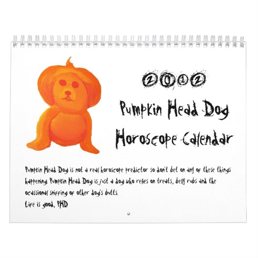 Pumpkin Head Dog Kalender (Hoes)