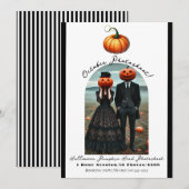 Pumpkin Head Halloween Herfst Foto Kaart (Voorkant / Achterkant)