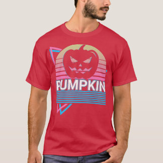 Pumpkin Head Jack O Lantern Halloween Retro T-shirt