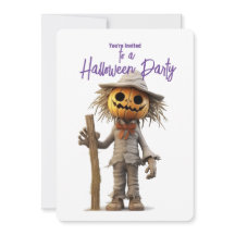 Pumpkin Head Scarecrow Halloween Party