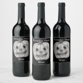 Pumpkin Head Wine | Halloween Wijn Etiket (Flessen)