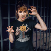 Pumpkin Head Zombie Killer Halloween T-Shirt